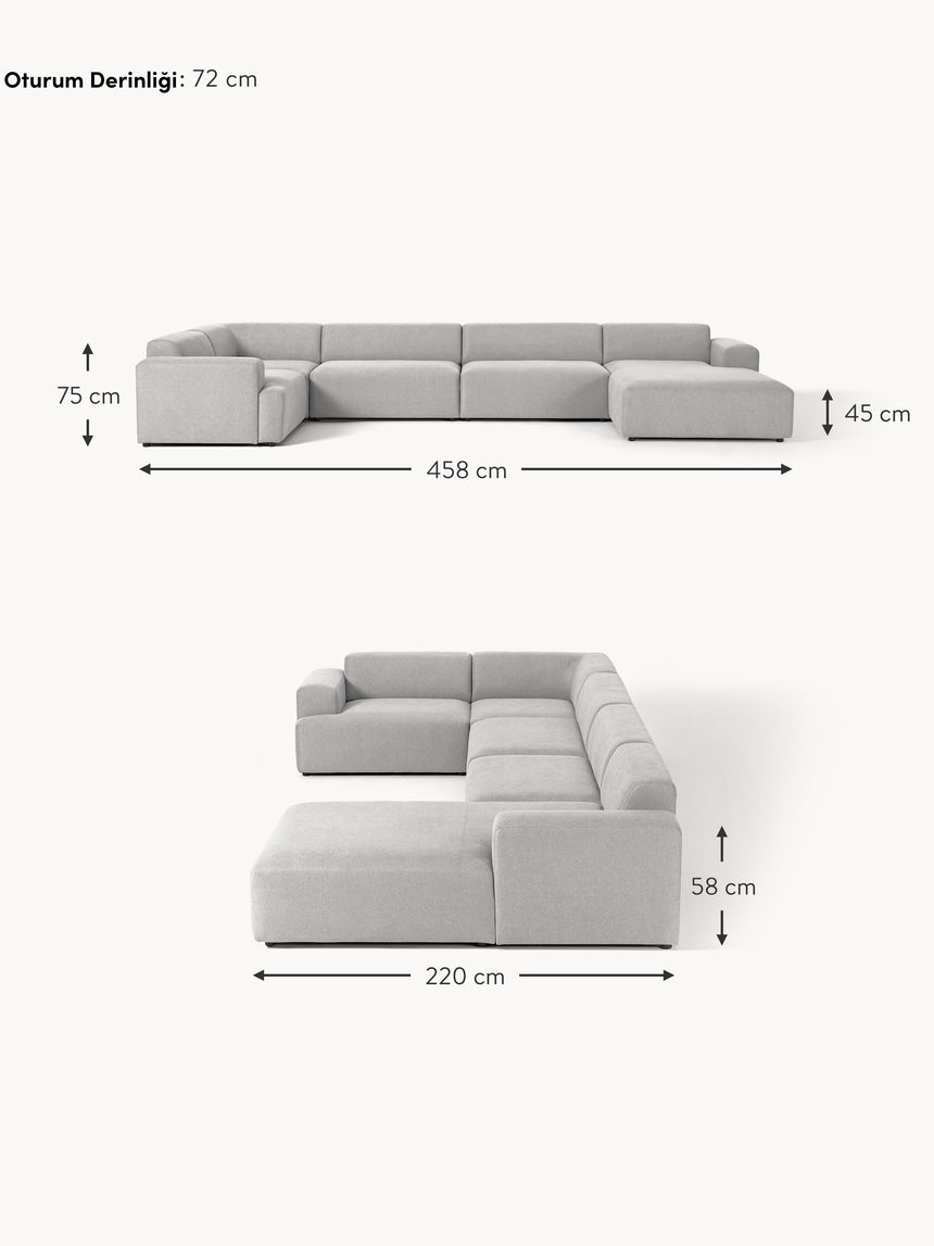 Mira Big Köşe Koltuk Açık Gri