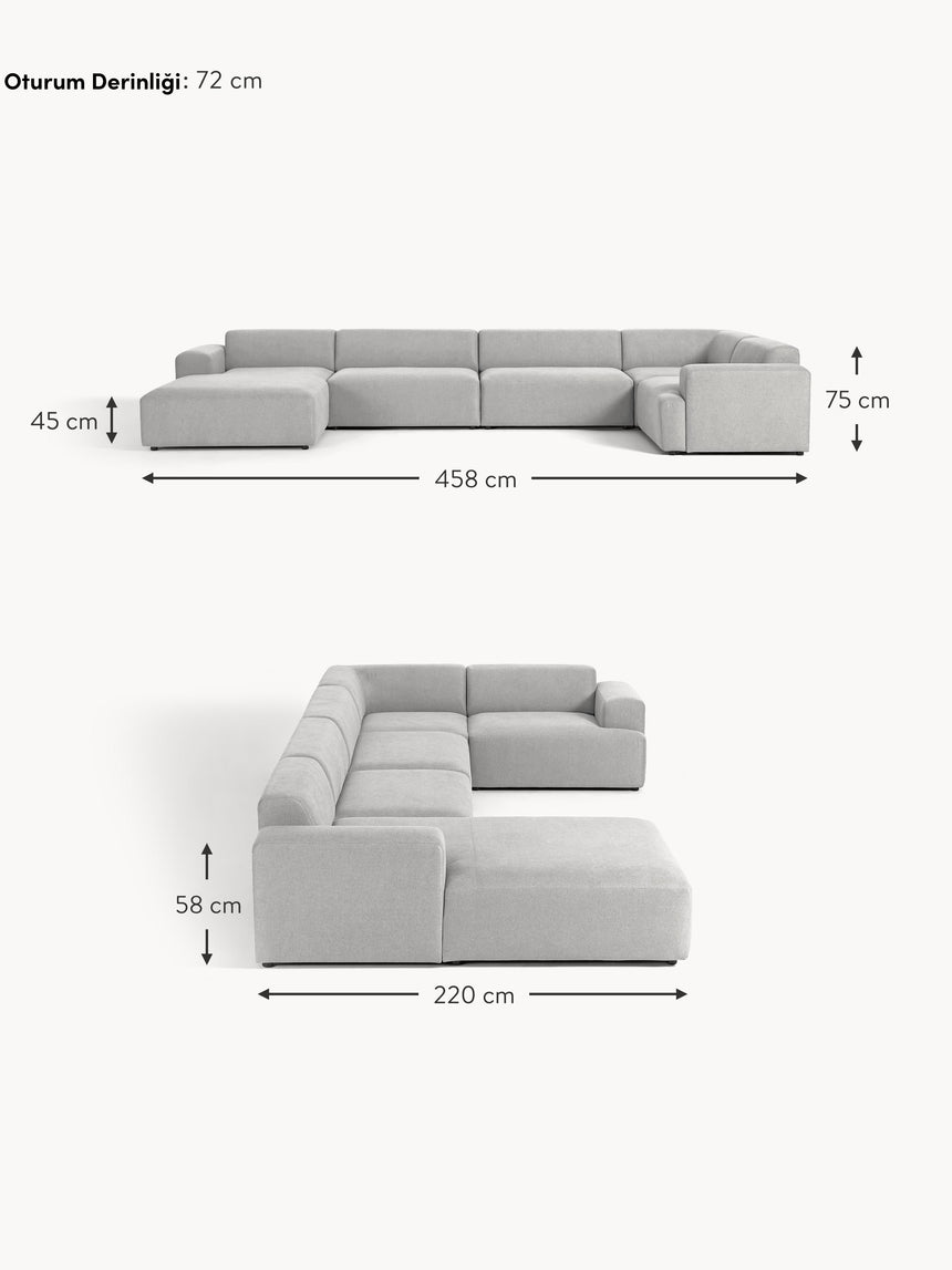 Mira Big Köşe Koltuk Açık Gri