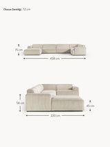 Mira Big Köşe Koltuk Bej Fitilli