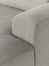 Mira Big Köşe Koltuk Gri Fitilli