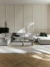 Mira Big Köşe Koltuk Gri Fitilli