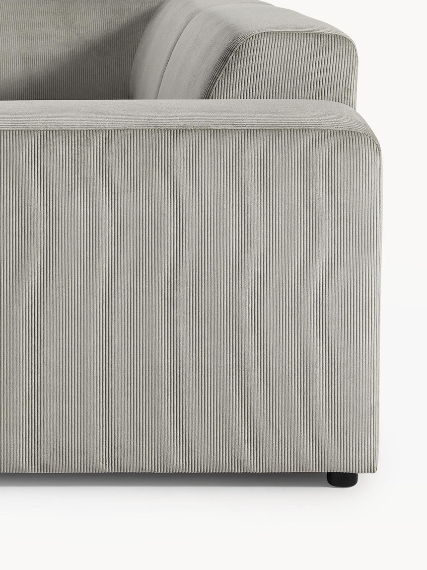 Mira Big Köşe Koltuk Gri Fitilli