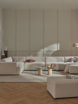 Mira Big Köşe Koltuk Kırık Beyaz