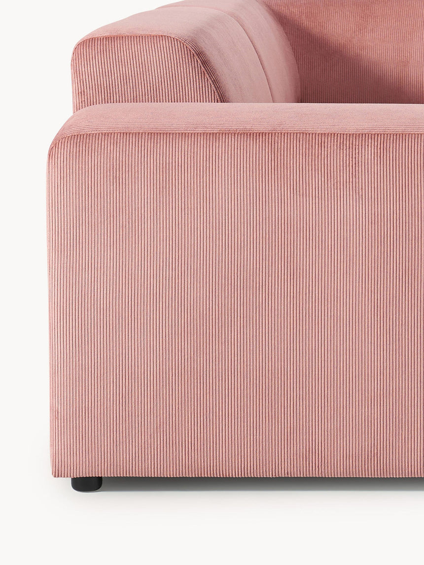 Mira Big Köşe Koltuk Pembe Fitilli