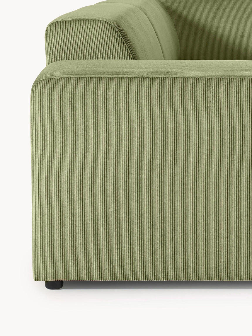 Mira Big Köşe Koltuk Yeşil Fitilli