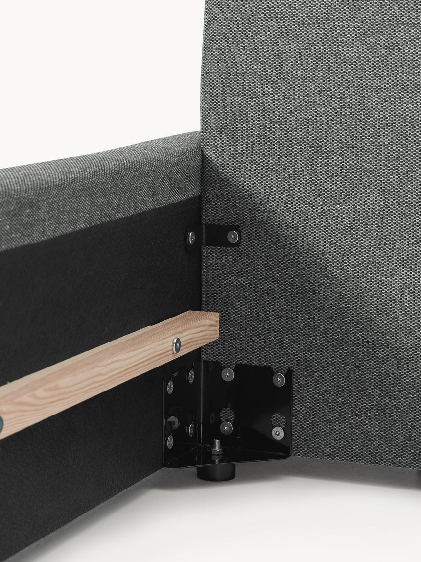 Mira Çift Kişilik Karyola Gri