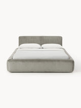 Mira Çift Kişilik Karyola Gri Fitilli