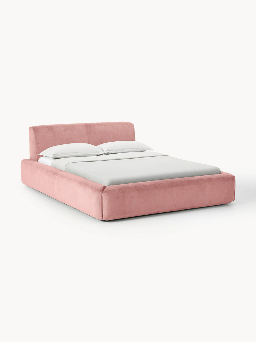 Mira Çift Kişilik Karyola Pembe Fitilli