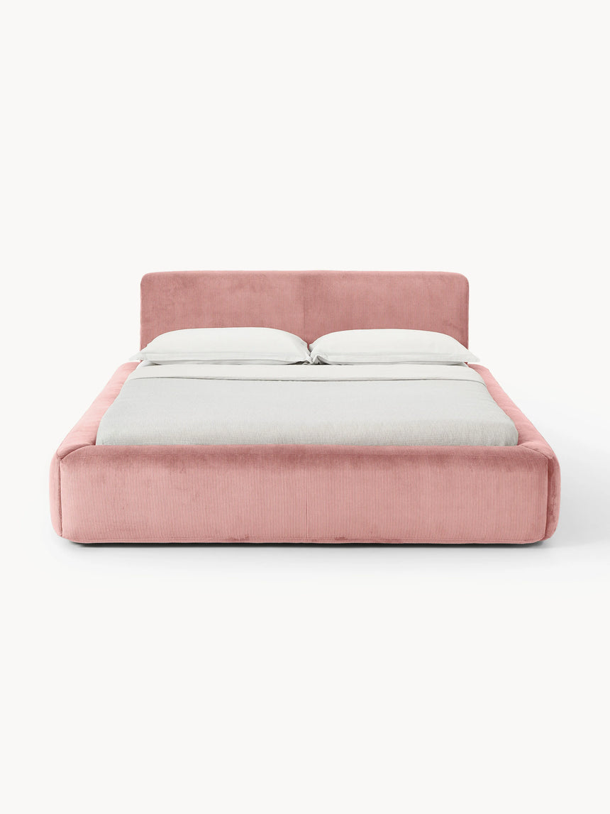 Mira Çift Kişilik Karyola Pembe Fitilli