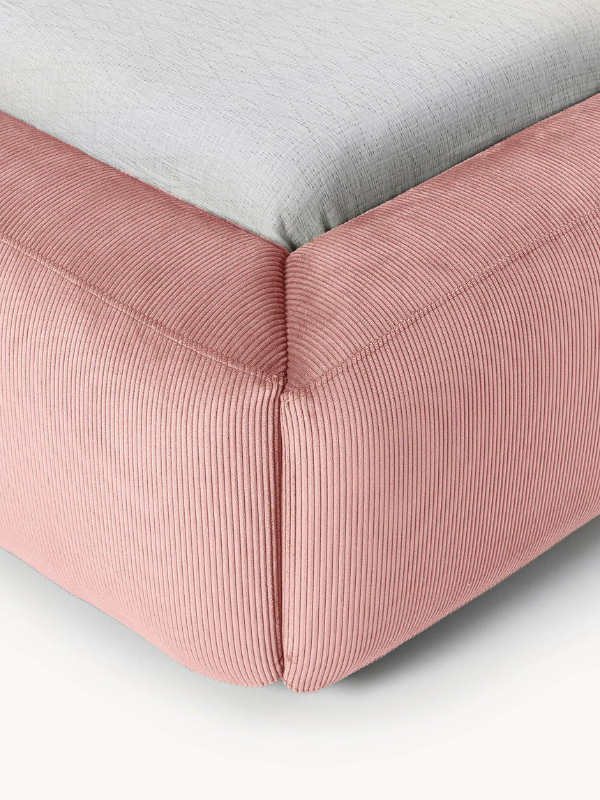 Mira Çift Kişilik Karyola Pembe Fitilli