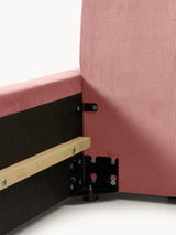 Mira Çift Kişilik Karyola Pembe Fitilli