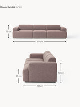 Mira Dörtlü Koltuk Antik Pembe