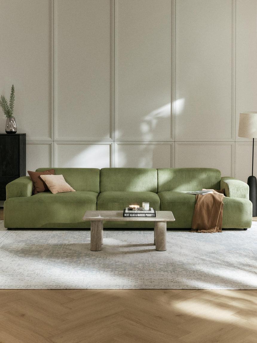 Mira Dörtlü Koltuk Zeytin Yeşili Fitilli