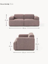 Mira İkili Koltuk Antik Pembe