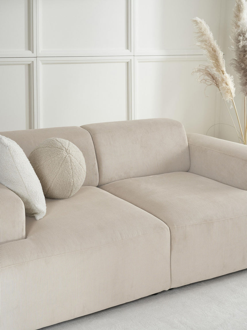 Mira İkili Koltuk Bej Fitilli