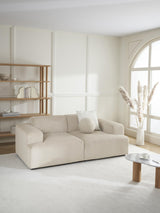 Mira İkili Koltuk Bej Fitilli