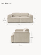 Mira İkili Koltuk Bej Fitilli