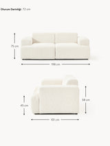 Mira İkili Koltuk Kırık Beyaz Şönil