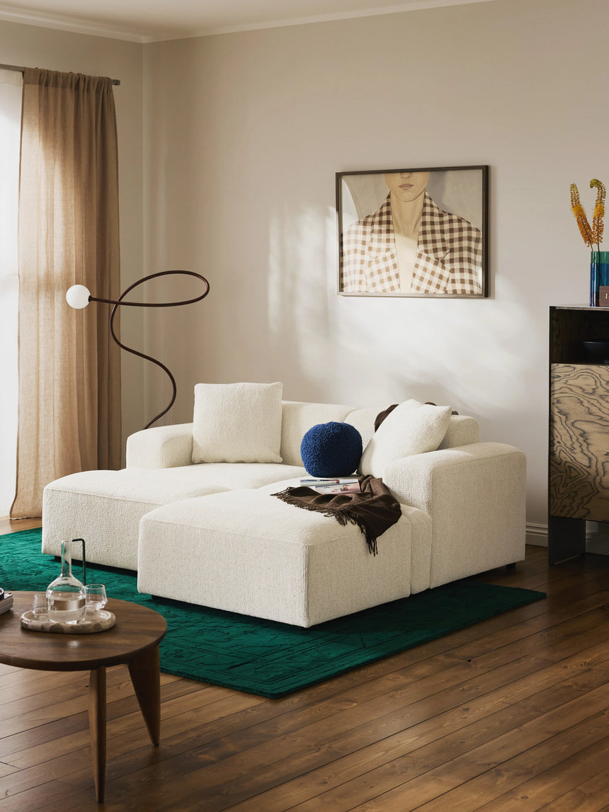 Mira İkili Koltuk Kırık Beyaz Şönil