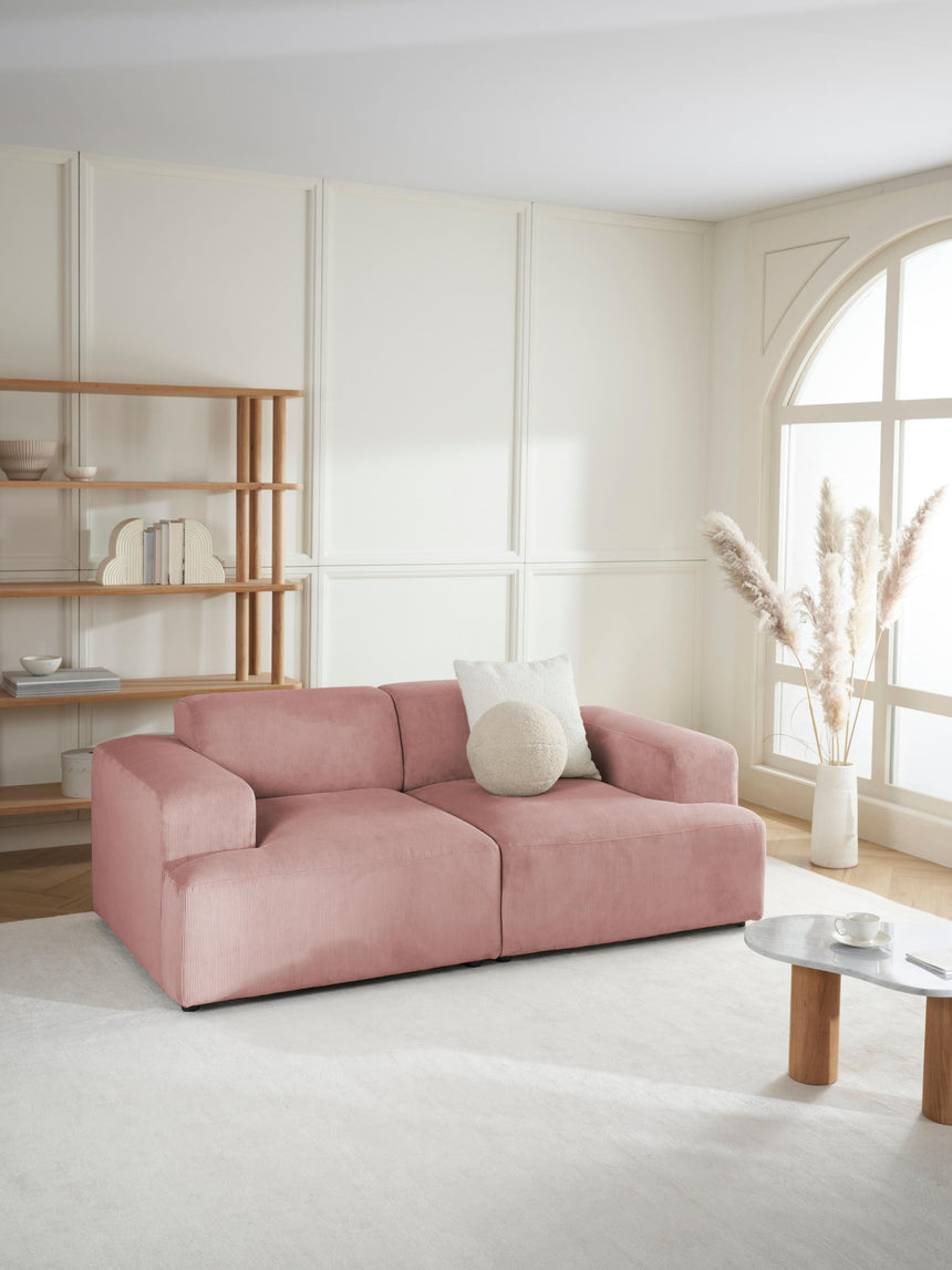 Mira İkili Koltuk Pembe Fitilli