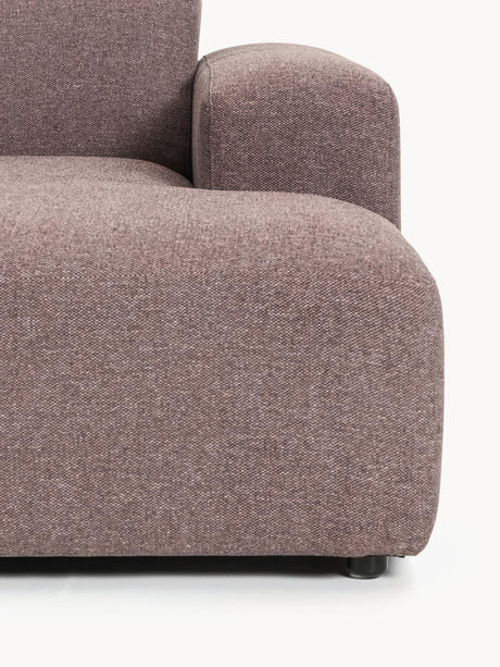 Mira Köşe Koltuk Antik Pembe, modern köşe koltuk detayları, yumuşak kumaş, konforlu oturma alanı.