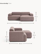 Mira Köşe Koltuk Antik Pembe