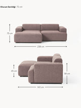 Mira Köşe Koltuk Antik Pembe