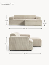 Mira Köşe Koltuk Bej Fitilli