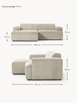 Mira Köşe Koltuk Bej Fitilli