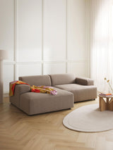 Mira Köşe Koltuk Boz Kahverengi