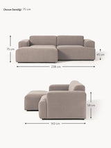 Mira Köşe Koltuk Boz Kahverengi