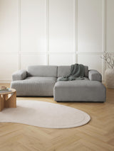 Mira Köşe Koltuk Gri Fitilli