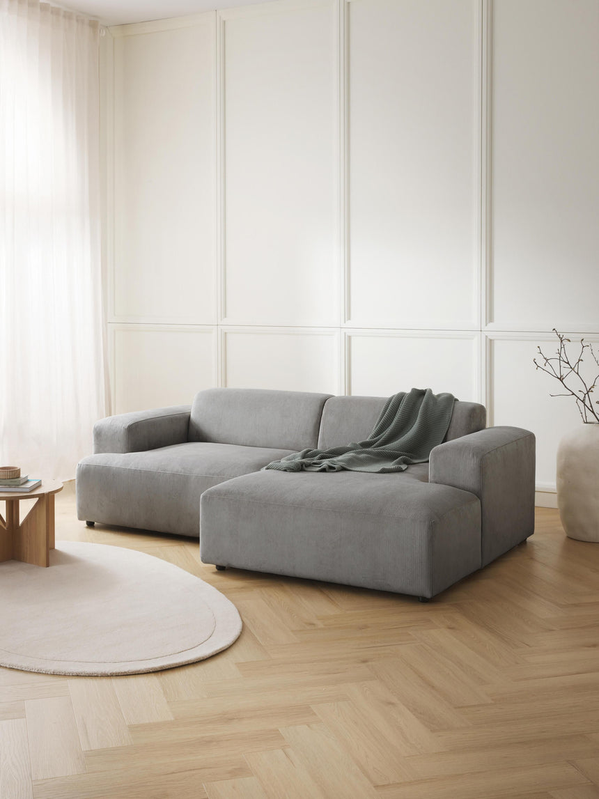 Mira Köşe Koltuk Gri Fitilli