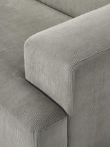 Mira Köşe Koltuk Gri Fitilli