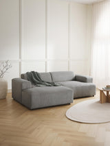 Mira Köşe Koltuk Gri Fitilli