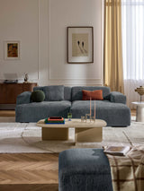 Mira Köşe Koltuk Gri Mavi Şönil