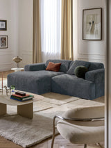 Mira Köşe Koltuk Gri Mavi Şönil