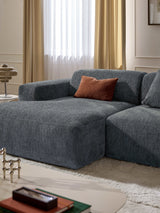 Mira Köşe Koltuk Gri Mavi Şönil