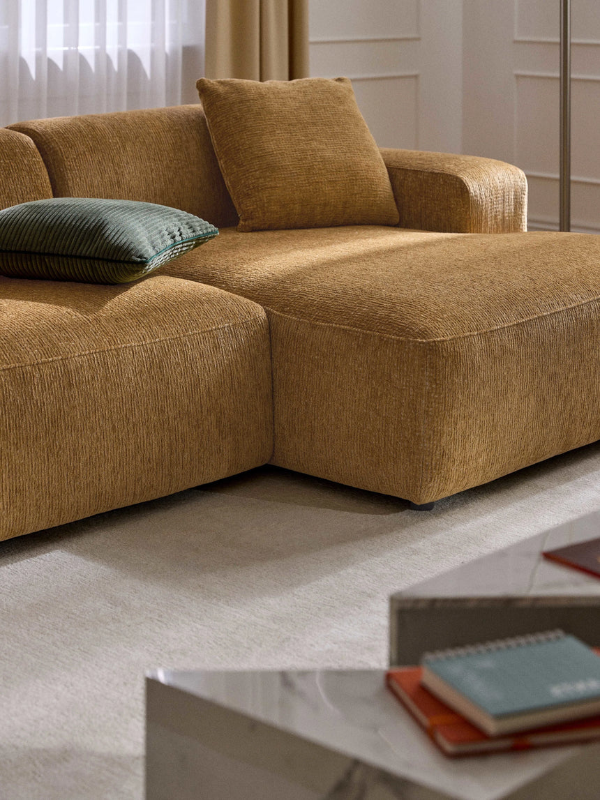 Mira Köşe Koltuk Hardal Sarısı Şönil