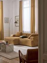 Mira Köşe Koltuk Hardal Sarısı Şönil