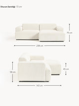 Mira Köşe Koltuk Kırık Beyaz Şönil