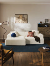 Mira Köşe Koltuk Kırık Beyaz Şönil