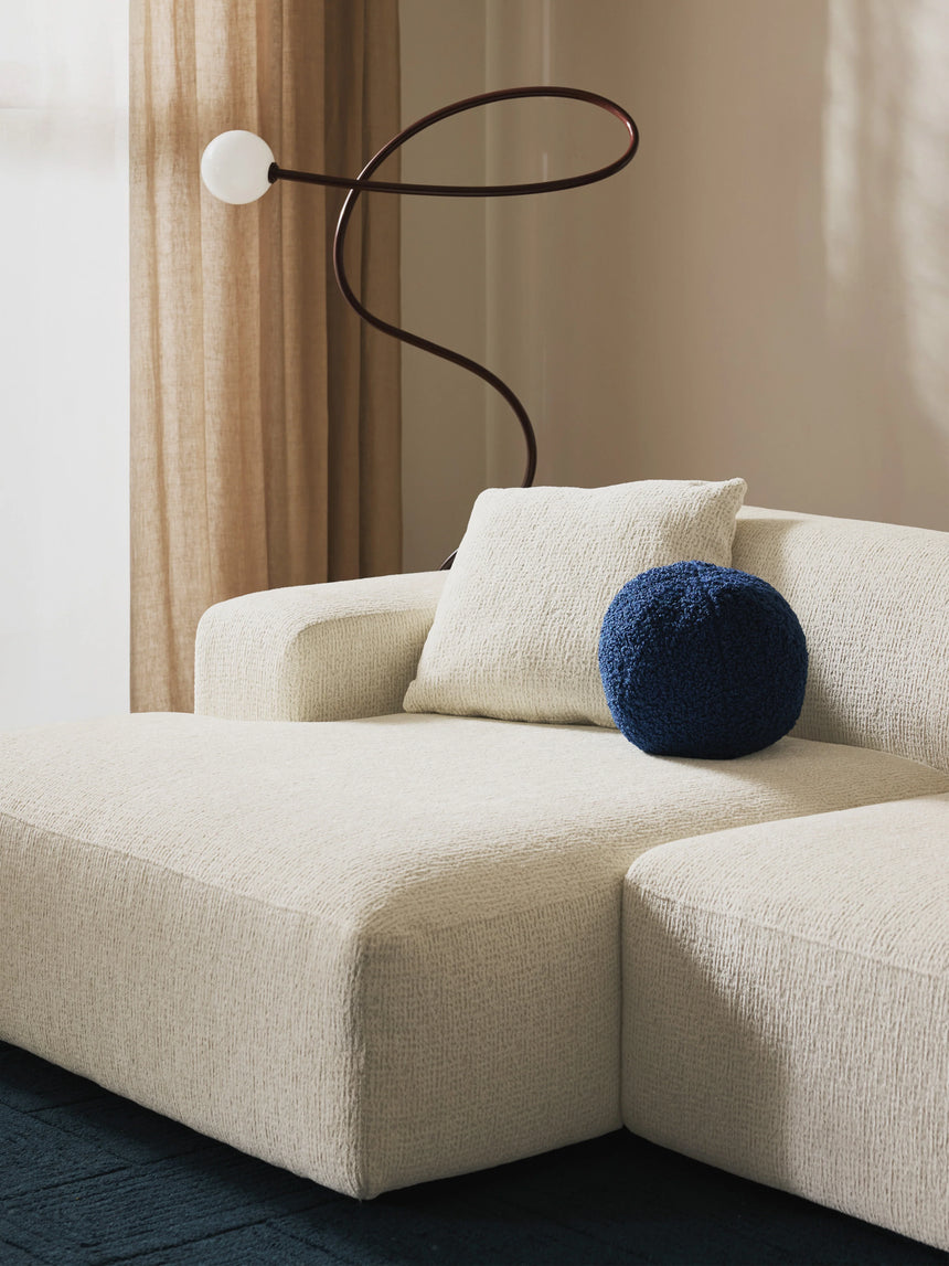 Mira Köşe Koltuk Kırık Beyaz Şönil