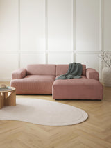 Mira Köşe Koltuk Pembe Fitilli