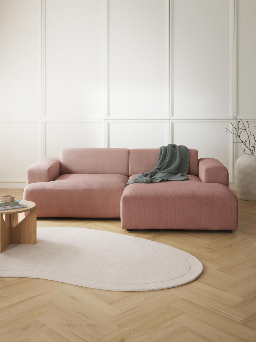 Mira Köşe Koltuk Pembe Fitilli