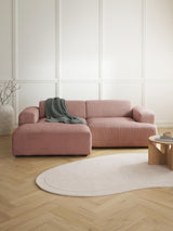 Mira Köşe Koltuk Pembe Fitilli