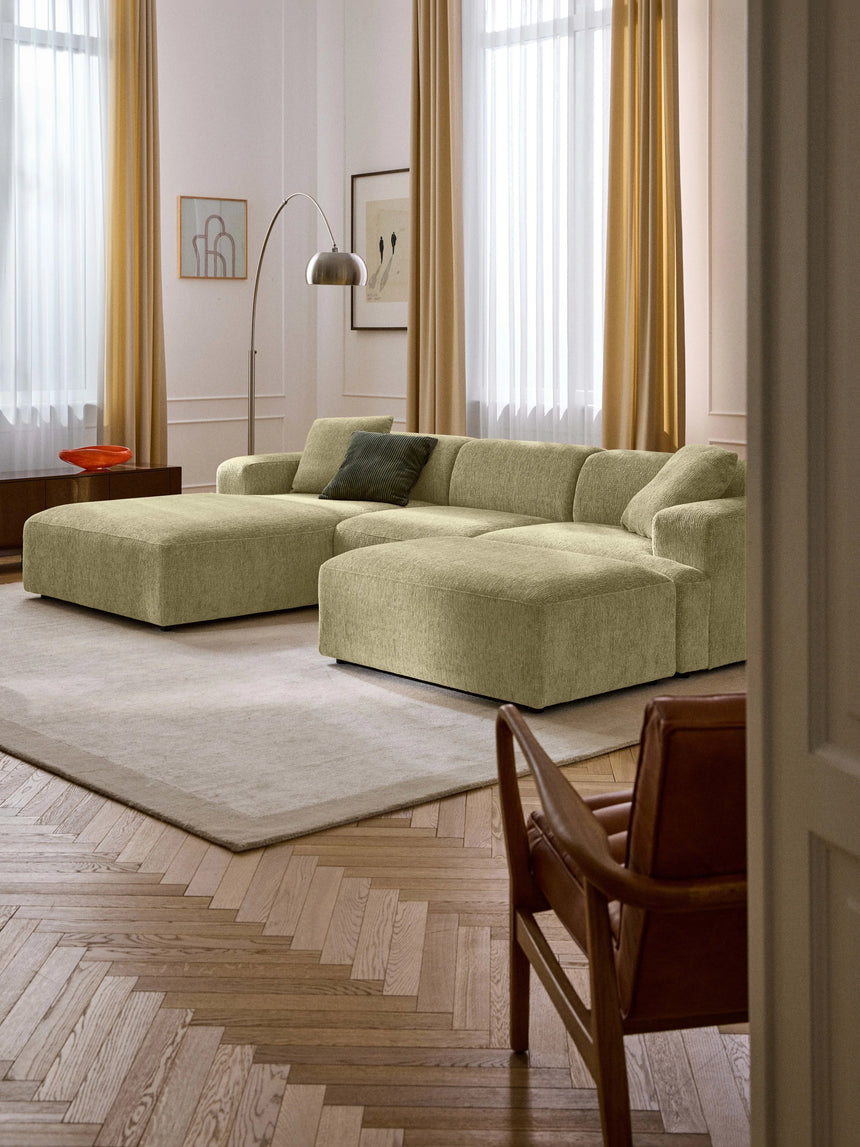 Mira Large Köşe Koltuk Açık Yeşil Şönil