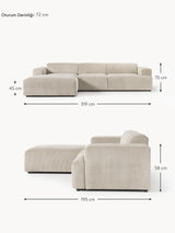 Mira Large Köşe Koltuk Bej Fitilli