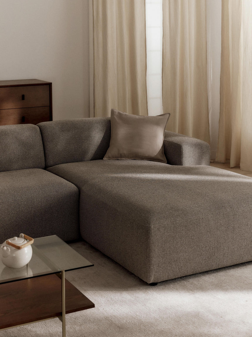 Mira Large Köşe Koltuk Boz Kahverengi