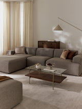 Mira Large Köşe Koltuk Boz Kahverengi